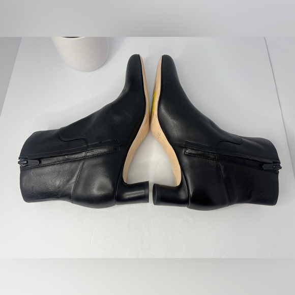 NEW Vince Hilda Leather Ankle Boots Black Size 5.5 - Picture 11 of 15